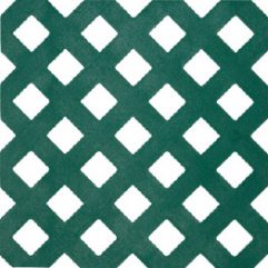 Decorative Lattice Privacy Panel - Forest Green