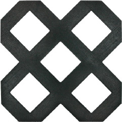 Decorative Lattice Traditional Panel - Black