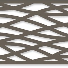 Decorative Lattice Designer Panel - Wave Pattern - Warmstone